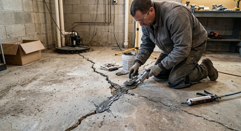 Cracked Basement Floor Repair in Boca Raton, FL