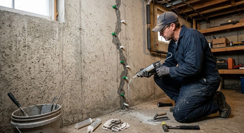 Cracked Basement Floor Repair in Boca Raton, FL